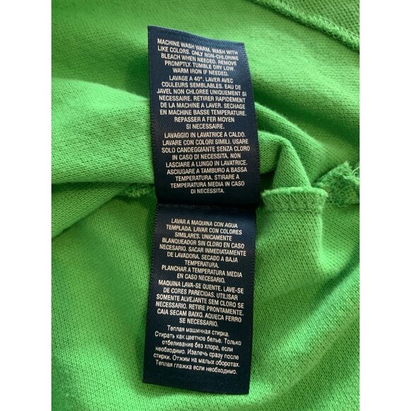 Polo Ralph Lauren Polo Shirt Mens Small Green Short Sleeve Pony Logo Preppy - Picture 9 of 10